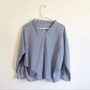 Minimal Striped Blouse for work